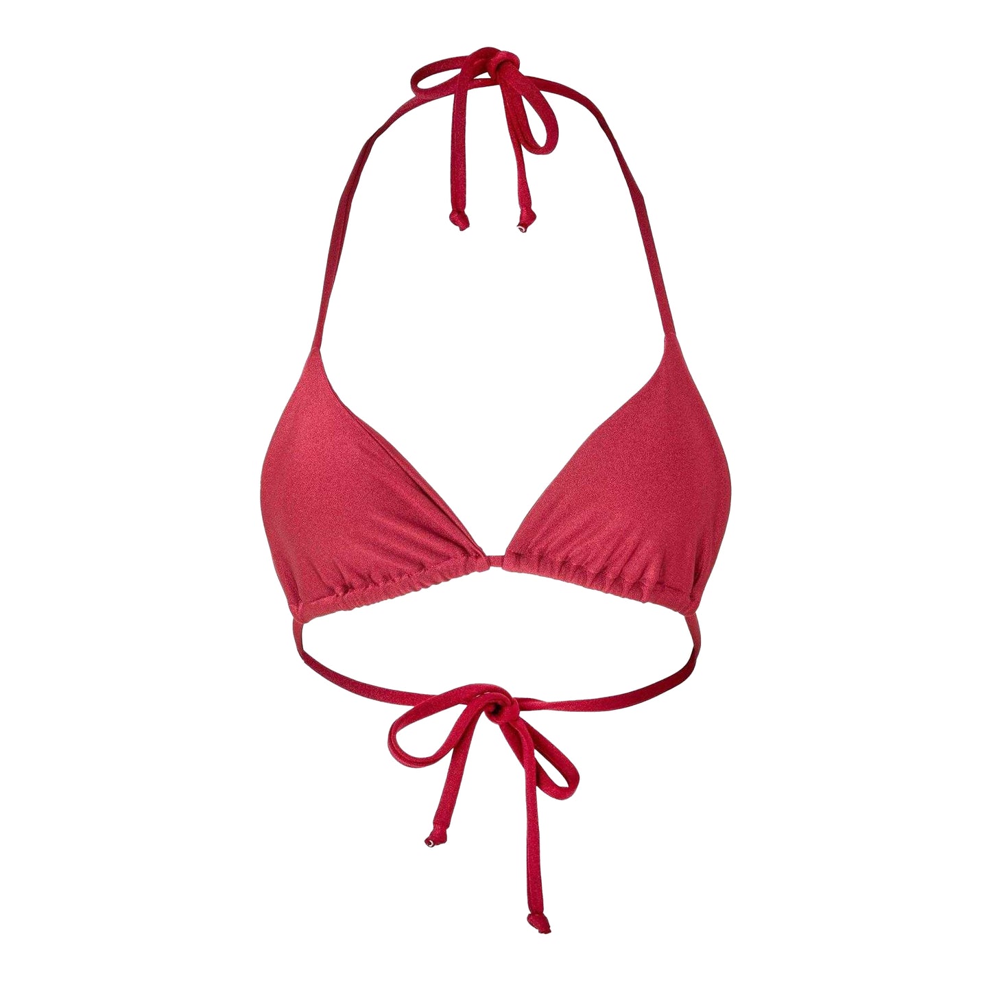 Maroon - Front - Grace Jacob Womens-Ladies Triangle Cups Bikini Top