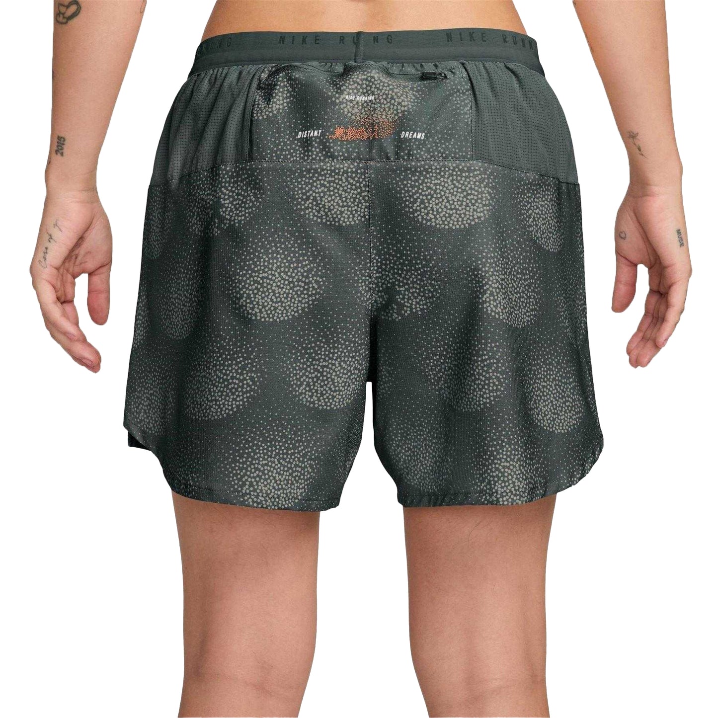 Black - Back - Nike Mens Performance Abstract Running Shorts