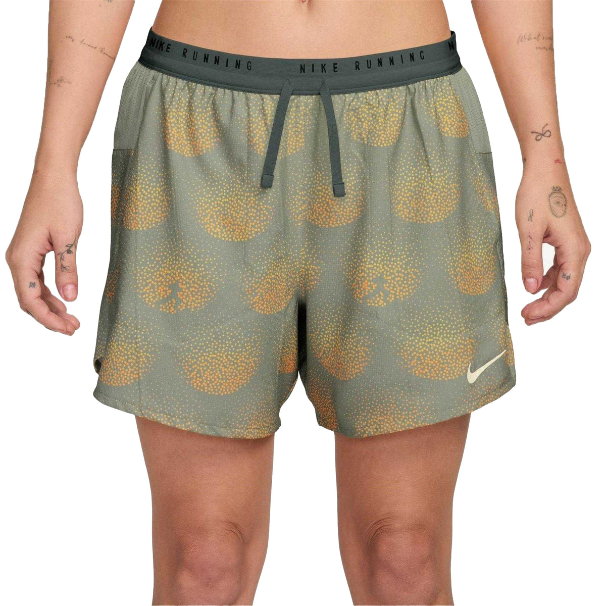Jade Green - Front - Nike Mens Performance Abstract Running Shorts