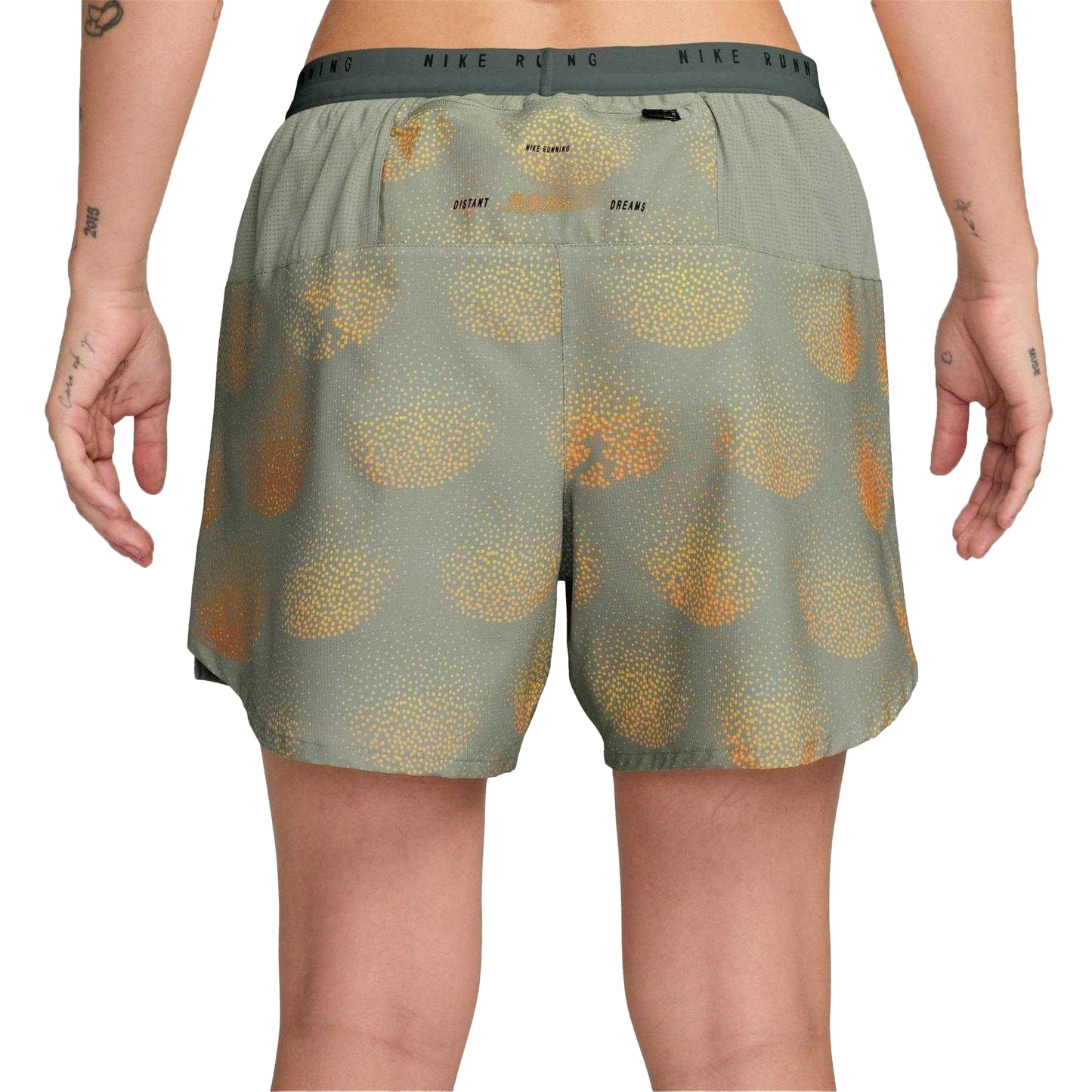 Jade Green - Back - Nike Mens Performance Abstract Running Shorts