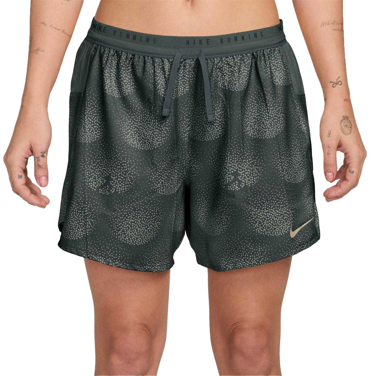 Black - Front - Nike Mens Performance Abstract Running Shorts