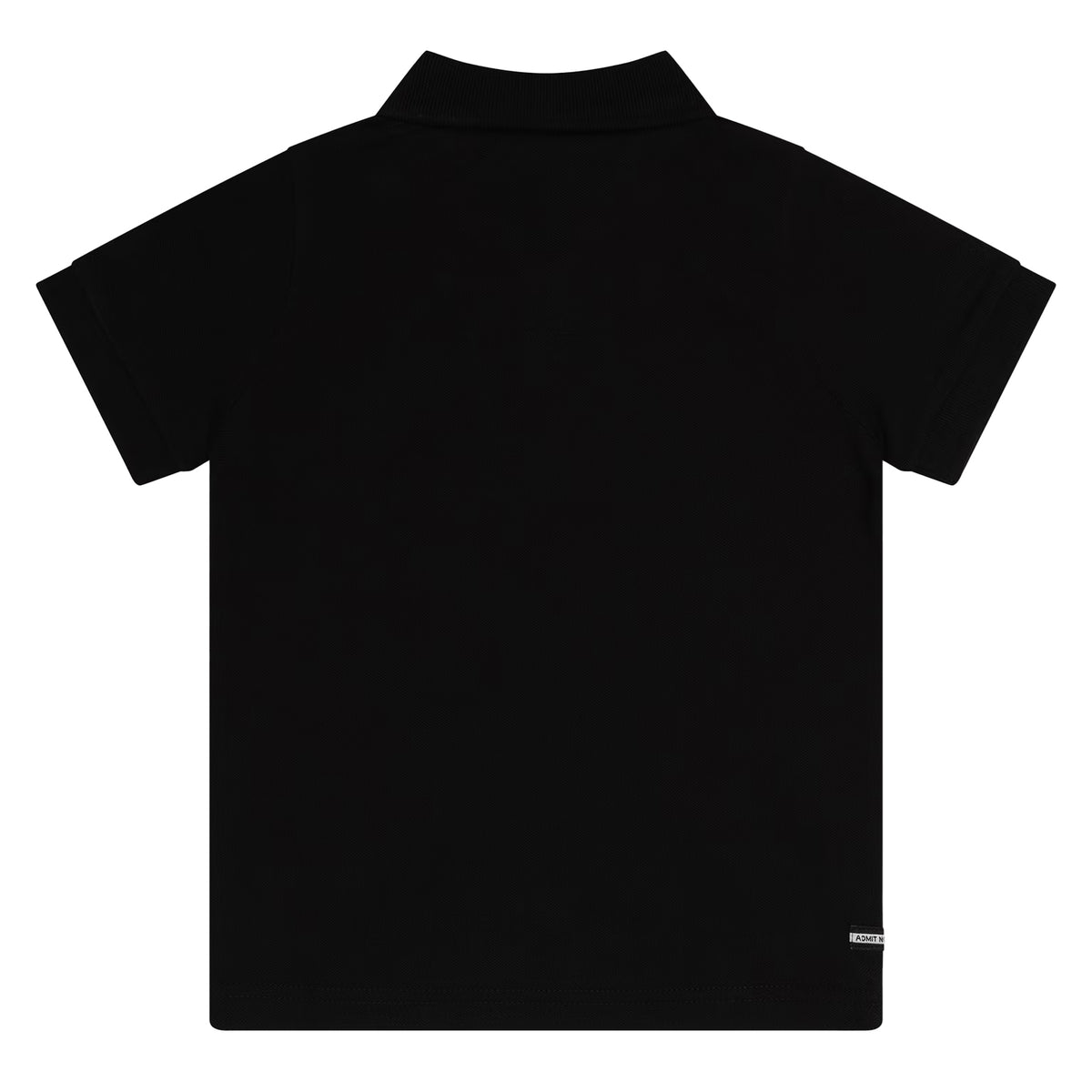 Black - Back - Weekend Offender Childrens-Kids Barnum Cotton Polo Shirt