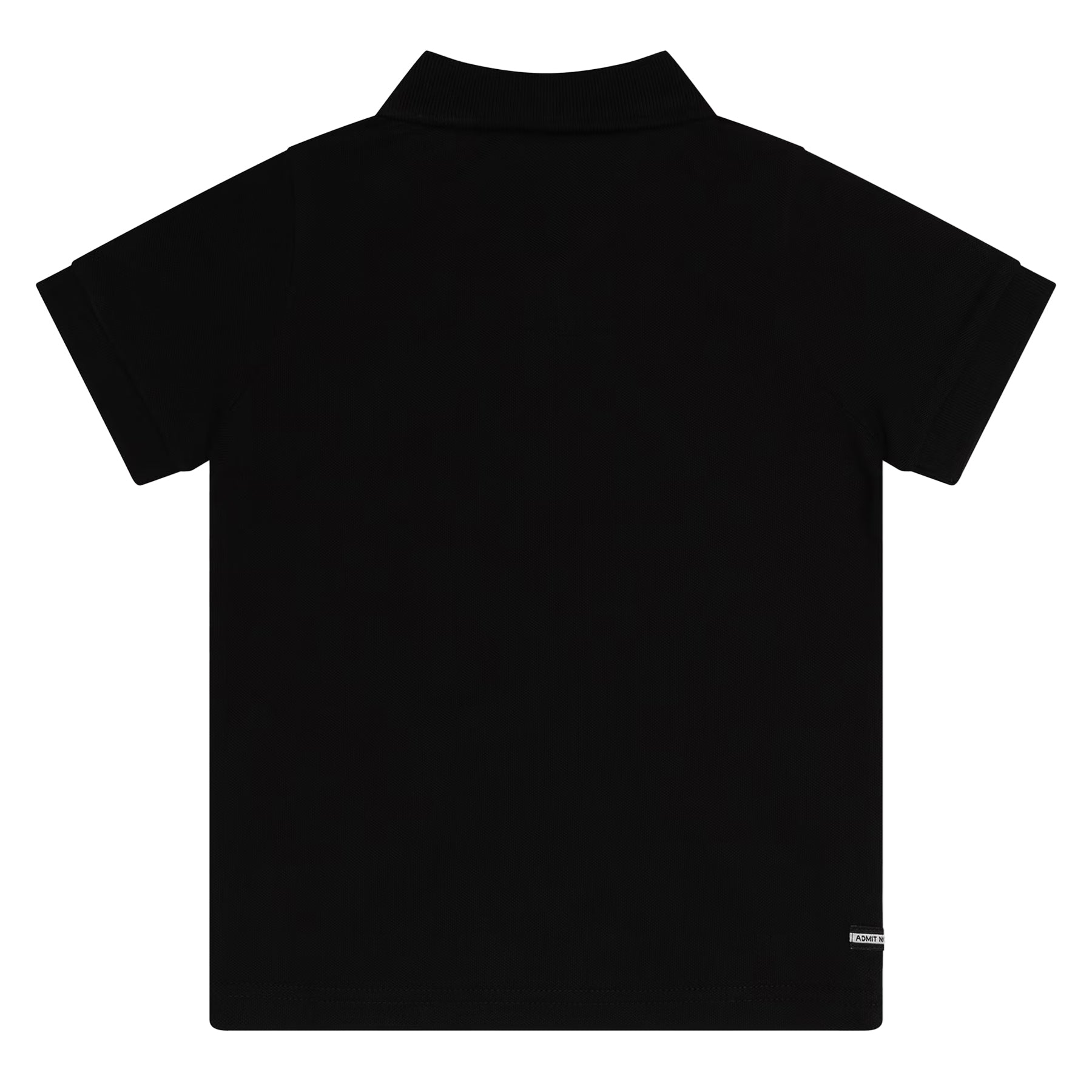 Black - Back - Weekend Offender Childrens-Kids Barnum Cotton Polo Shirt