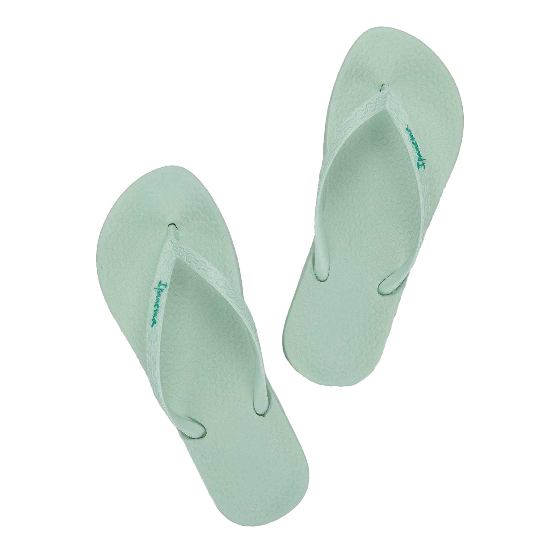 Green - Back - Ipanema Womens-Ladies Anat Logo Flat Flip Flops