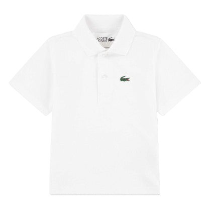 White - Front - Lacoste Childrens-Kids Sport Embroidered Logo Polo Shirt