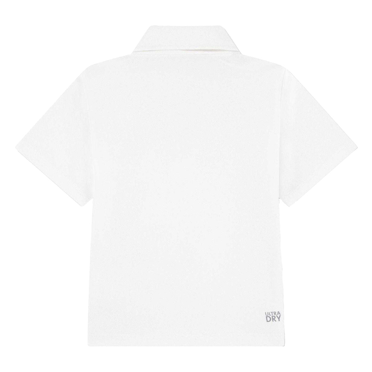 White - Back - Lacoste Childrens-Kids Sport Embroidered Logo Polo Shirt