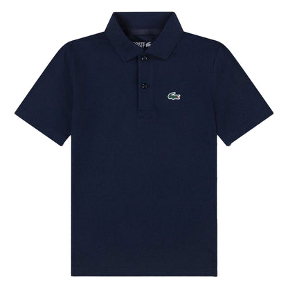 Marine Blue - Front - Lacoste Childrens-Kids Sport Embroidered Logo Polo Shirt