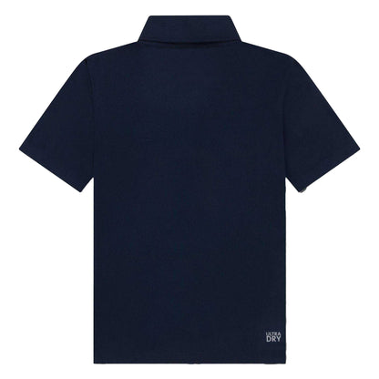 Marine Blue - Back - Lacoste Childrens-Kids Sport Embroidered Logo Polo Shirt