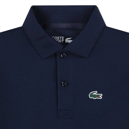 Marine Blue - Side - Lacoste Childrens-Kids Sport Embroidered Logo Polo Shirt