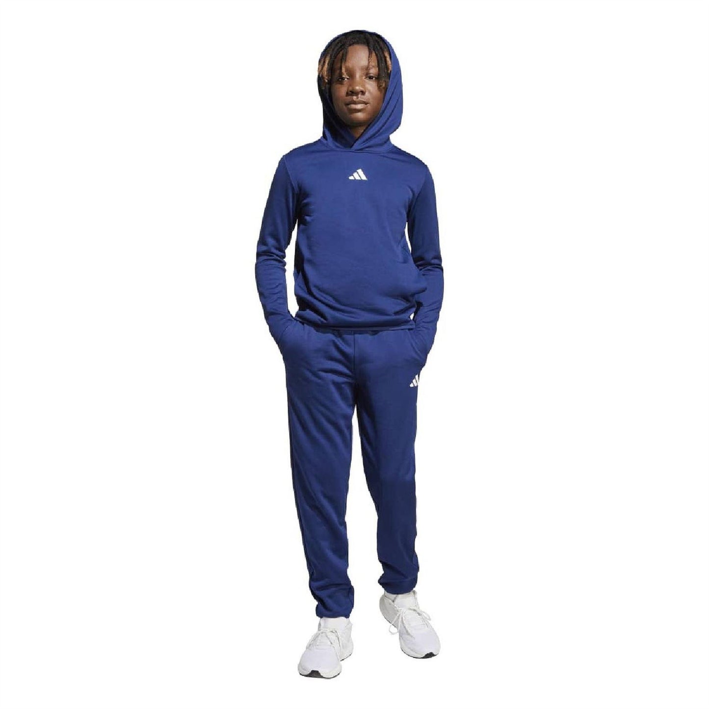 Dark Blue - Pack Shot - Adidas Childrens-Kids Game Sweatpants