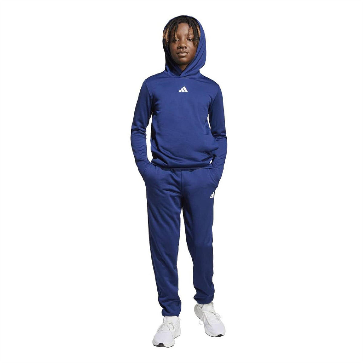 Dark Blue - Pack Shot - Adidas Childrens-Kids Game Sweatpants