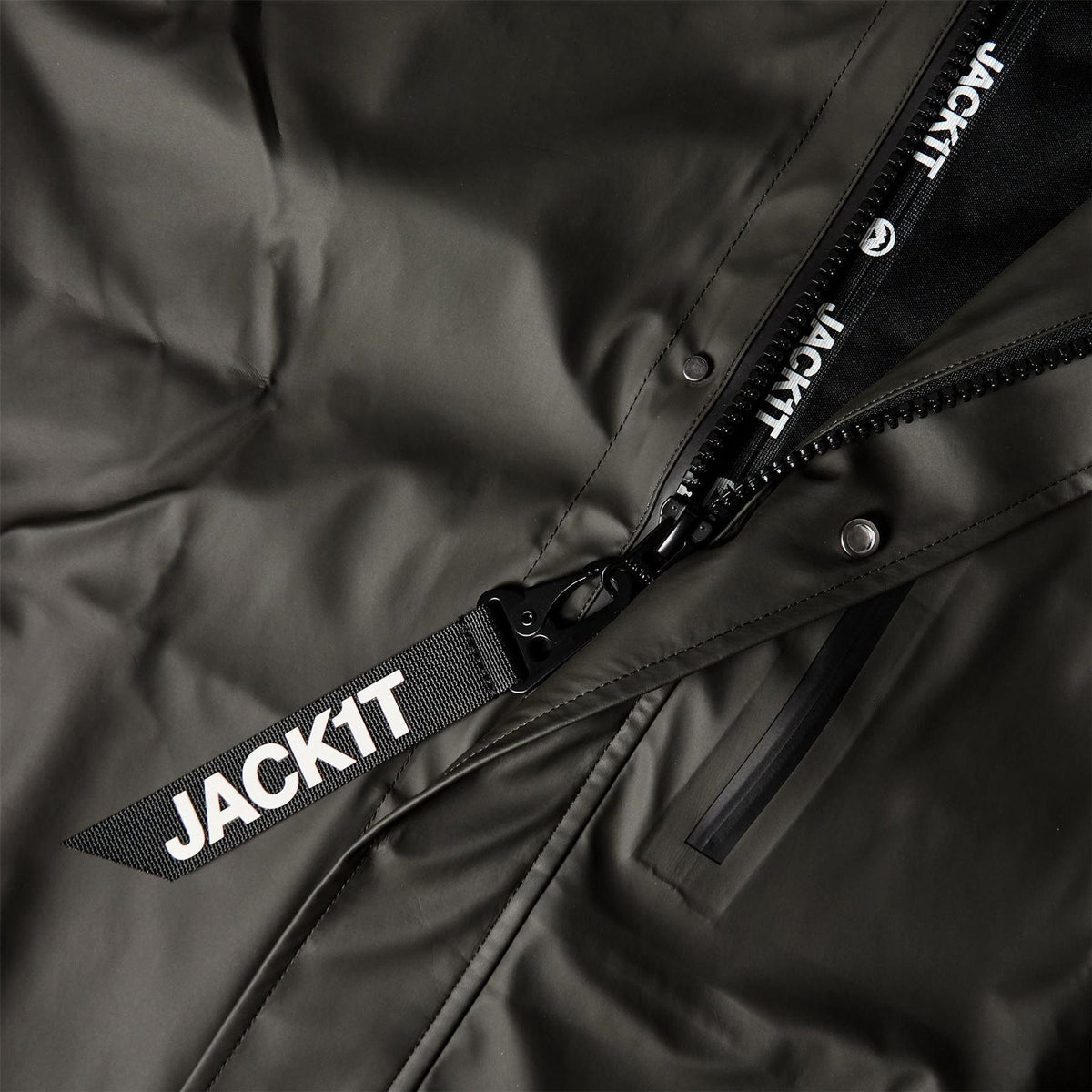 Khaki - Side - Jack1t Mens Elements Anorak