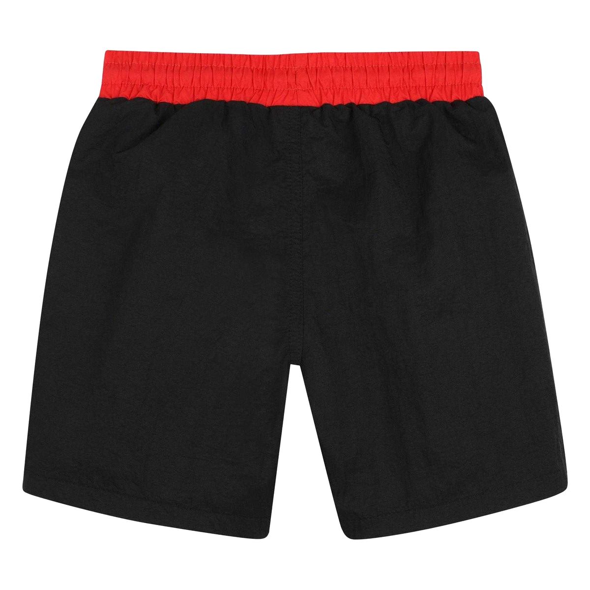 Black - Back - Hugo Childrens-Kids Logo Swim Shorts
