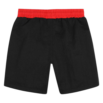 Black - Back - Hugo Childrens-Kids Logo Swim Shorts