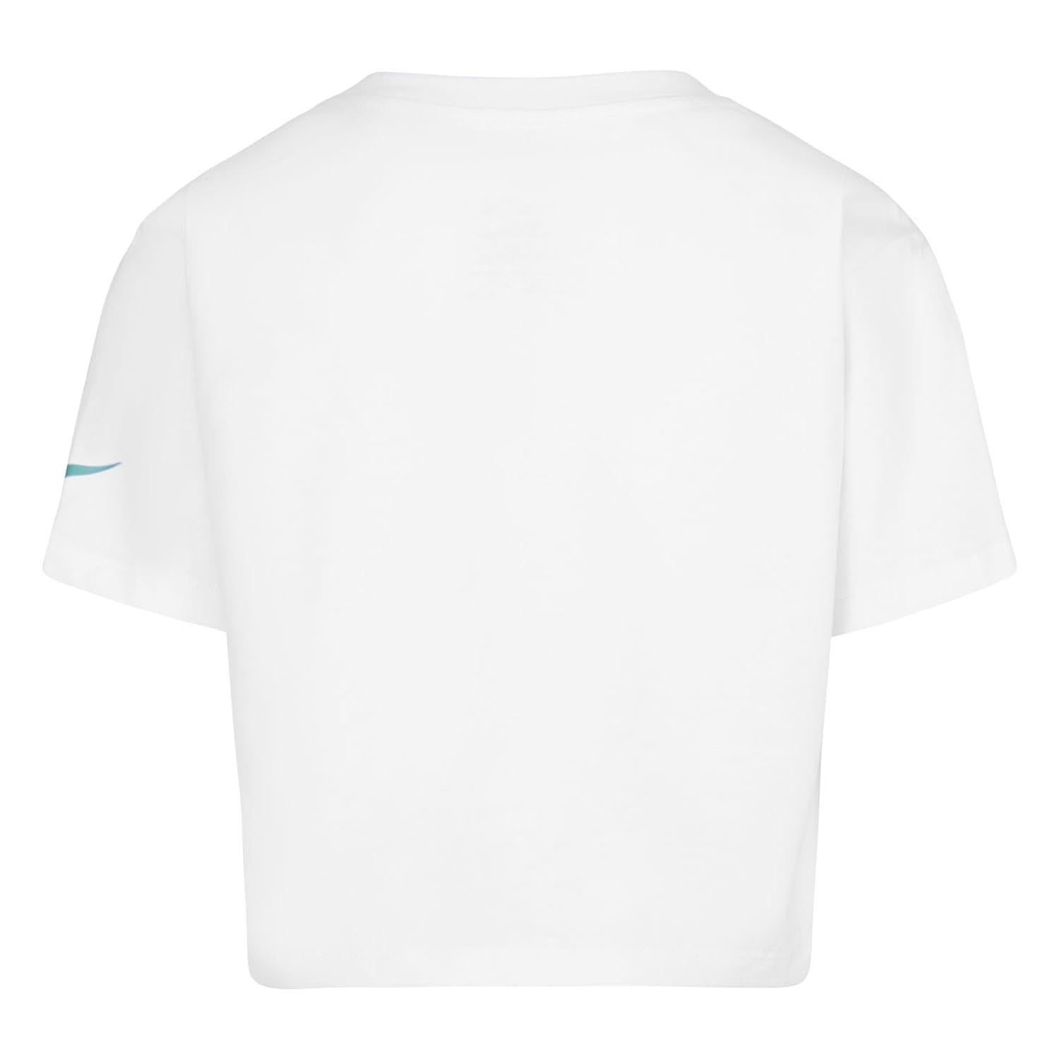 White - Back - Nike Girls Icon Boxy T-Shirt