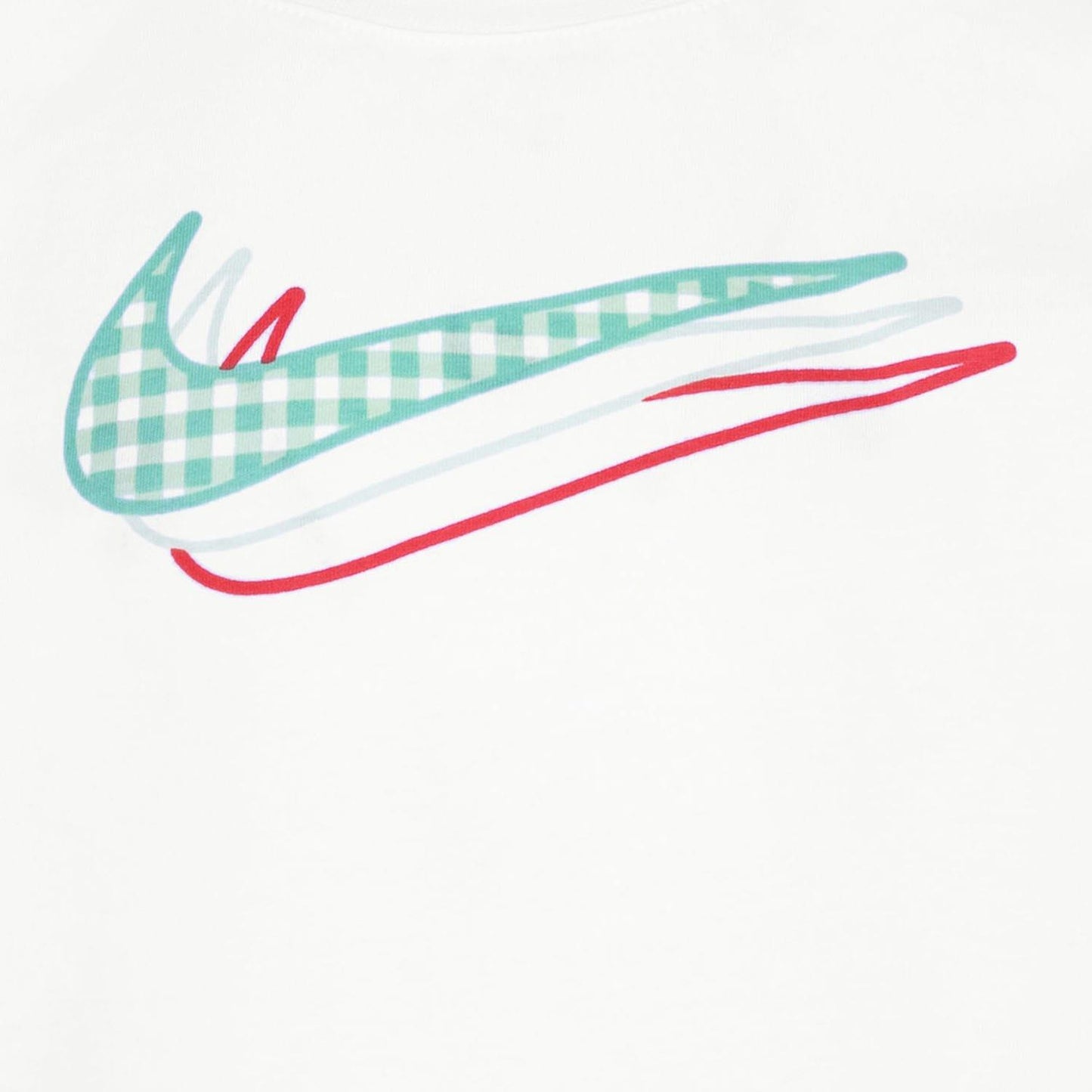 White - Side - Nike Girls Icon Boxy T-Shirt