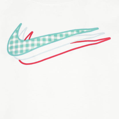 White - Side - Nike Girls Icon Boxy T-Shirt