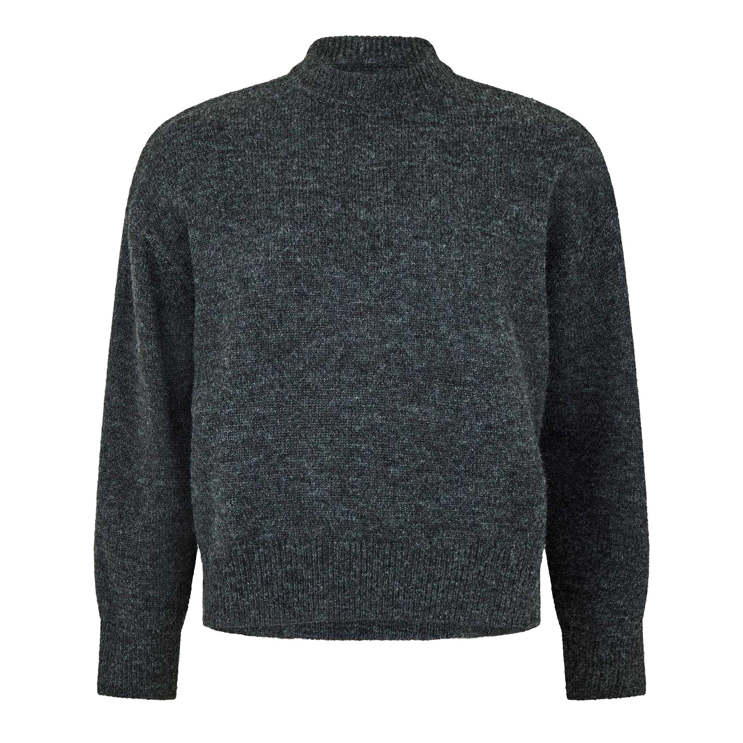 Charcoal - Front - MKI MIYUKI ZOKU Mens Mohair Jumper