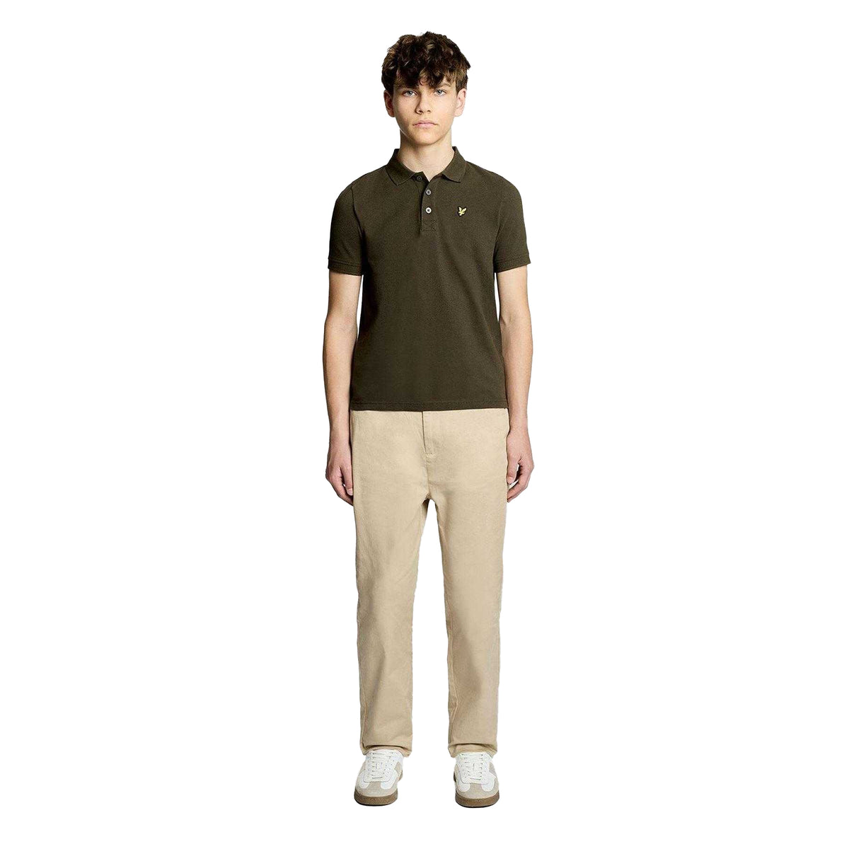 Olive - Lifestyle - Lyle & Scott Childrens-Kids Plain Polo Shirt