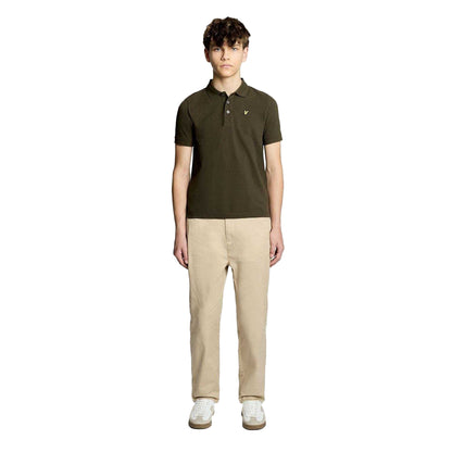 Olive - Lifestyle - Lyle & Scott Childrens-Kids Plain Polo Shirt