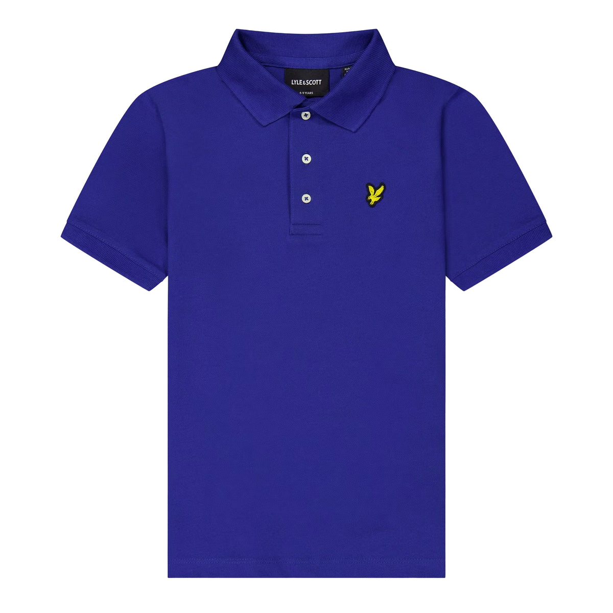 Blue - Front - Lyle & Scott Childrens-Kids Plain Polo Shirt