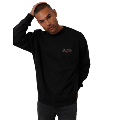 Black - Lifestyle - Threadbare Mens Detroit Jumper