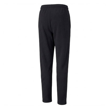 Black-White - Back - Puma Childrens-Kids TeamLIGA Pro Tapered Tracksuit Bottoms