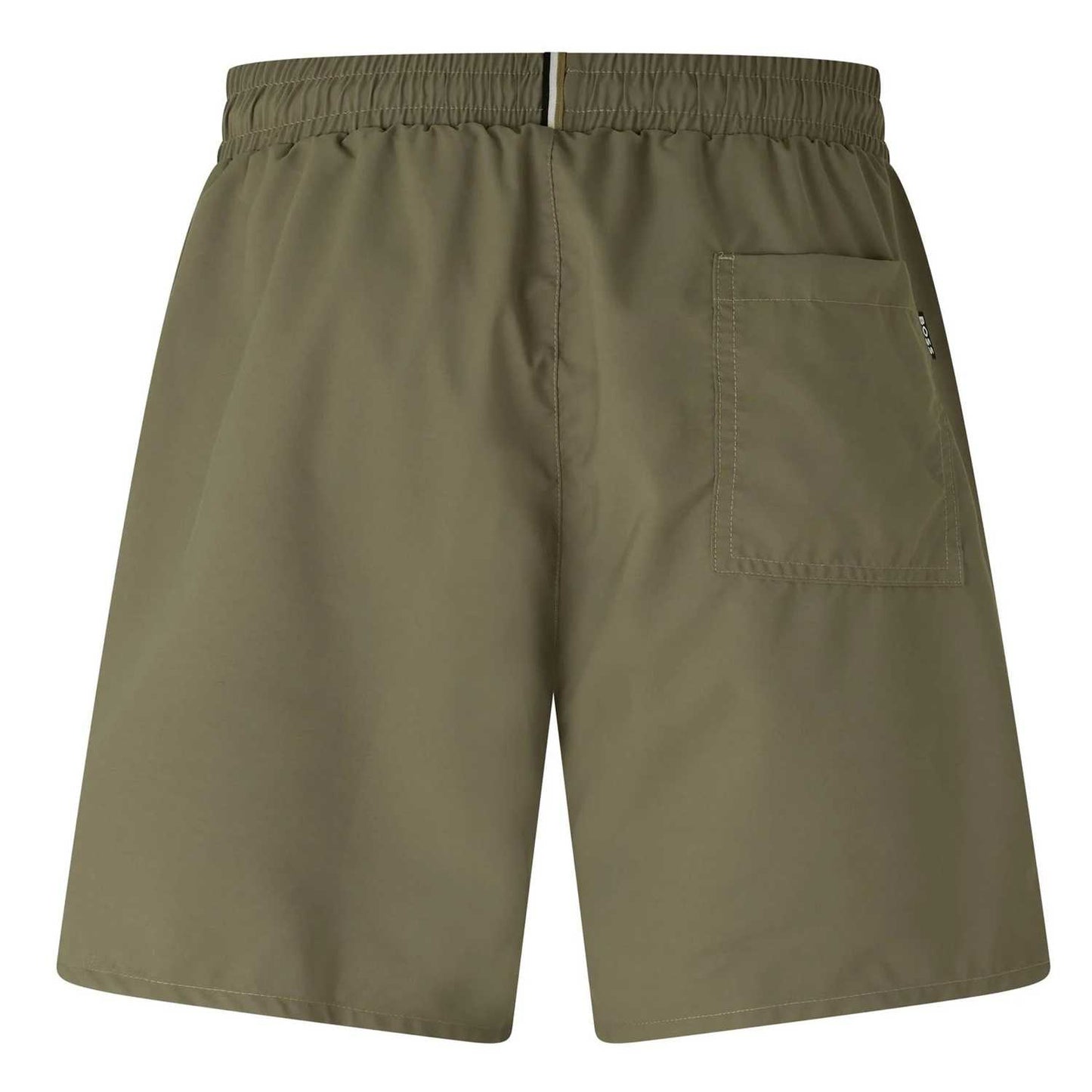 Brown - Back - Boss Mens Swordfish Regular Swimming Trunks