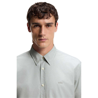 Silver - Side - Hugo Mens Relegant Shirt