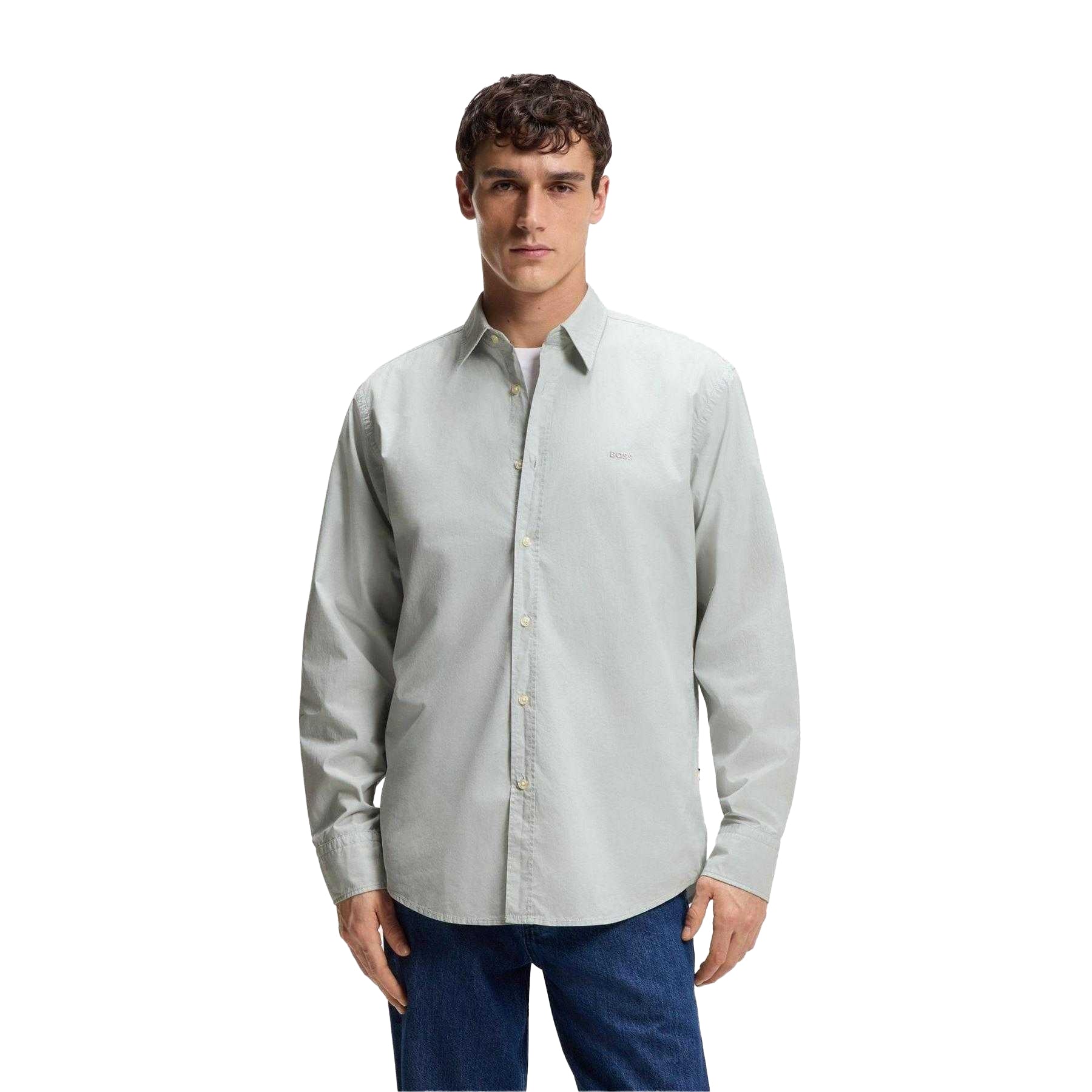 Silver - Pack Shot - Hugo Mens Relegant Shirt