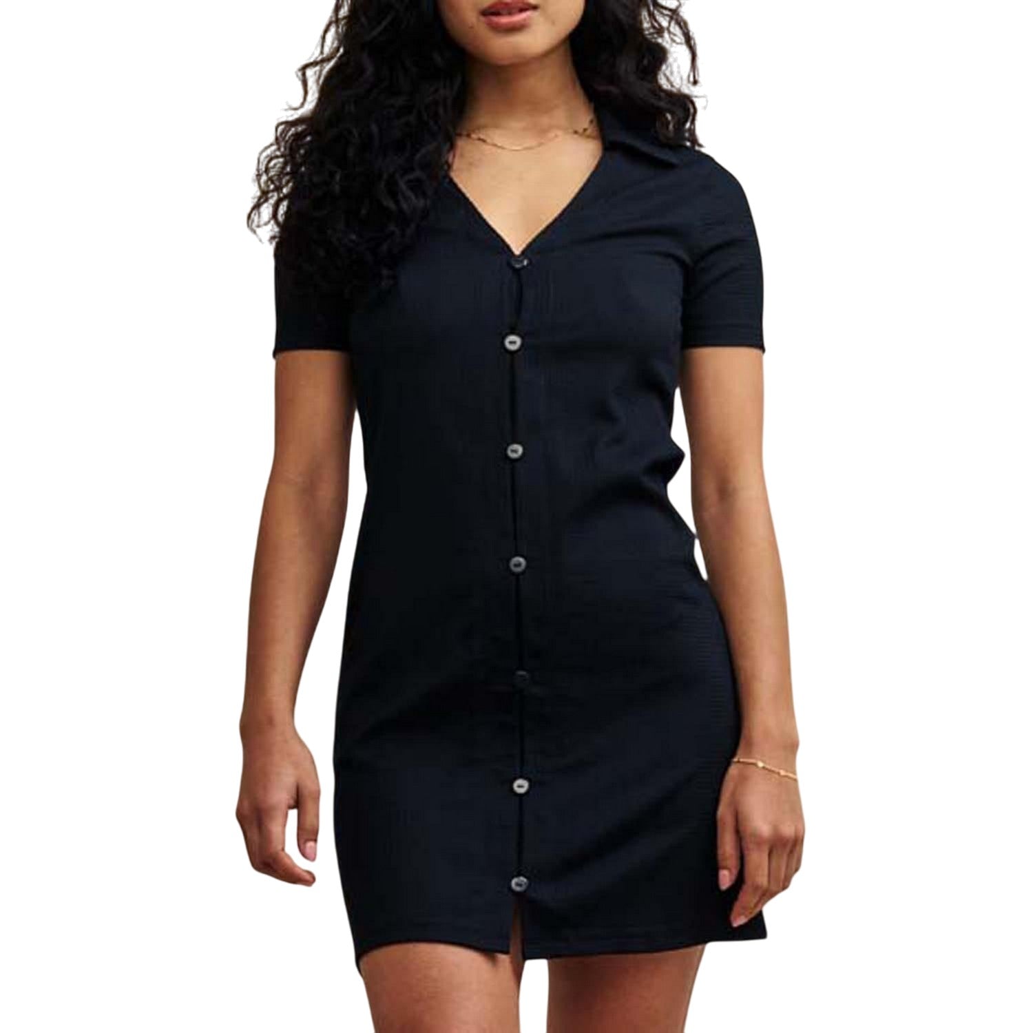 Black - Front - Nobody´s Child Womens-Ladies Reed Jersey Mini Dress
