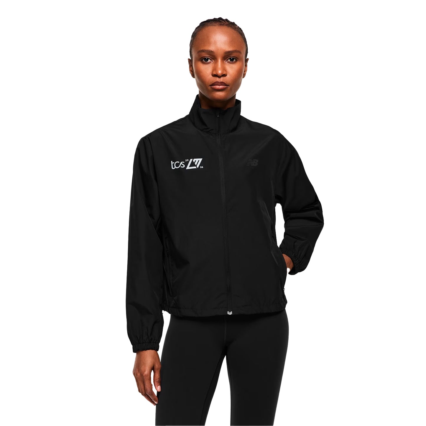 Black - Side - New Balance Womens-Ladies London Track Jacket