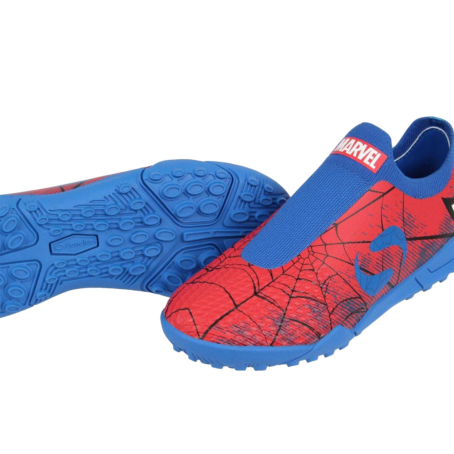 Red-Blue - Lifestyle - Sondico Childrens-Kids Blaze Spider-Man Astro Turf Trainers