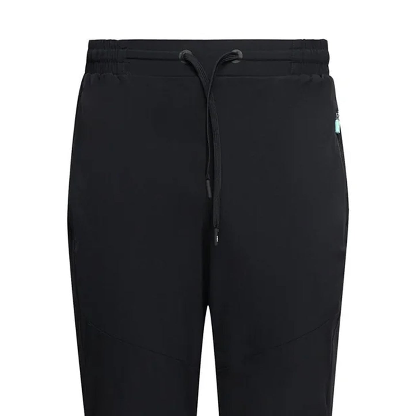 Black - Side - OEX Mens Bachar Polyester Relaxed Fit Tracksuit Bottoms