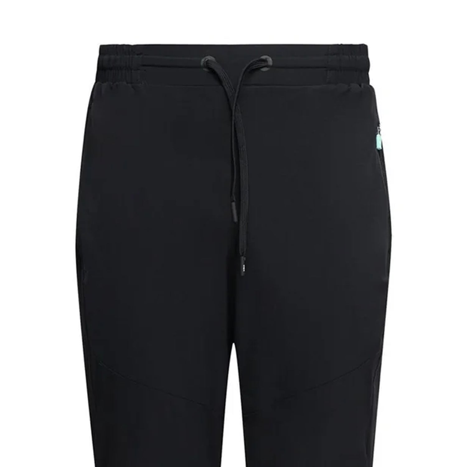 Black - Side - OEX Mens Bachar Polyester Relaxed Fit Tracksuit Bottoms