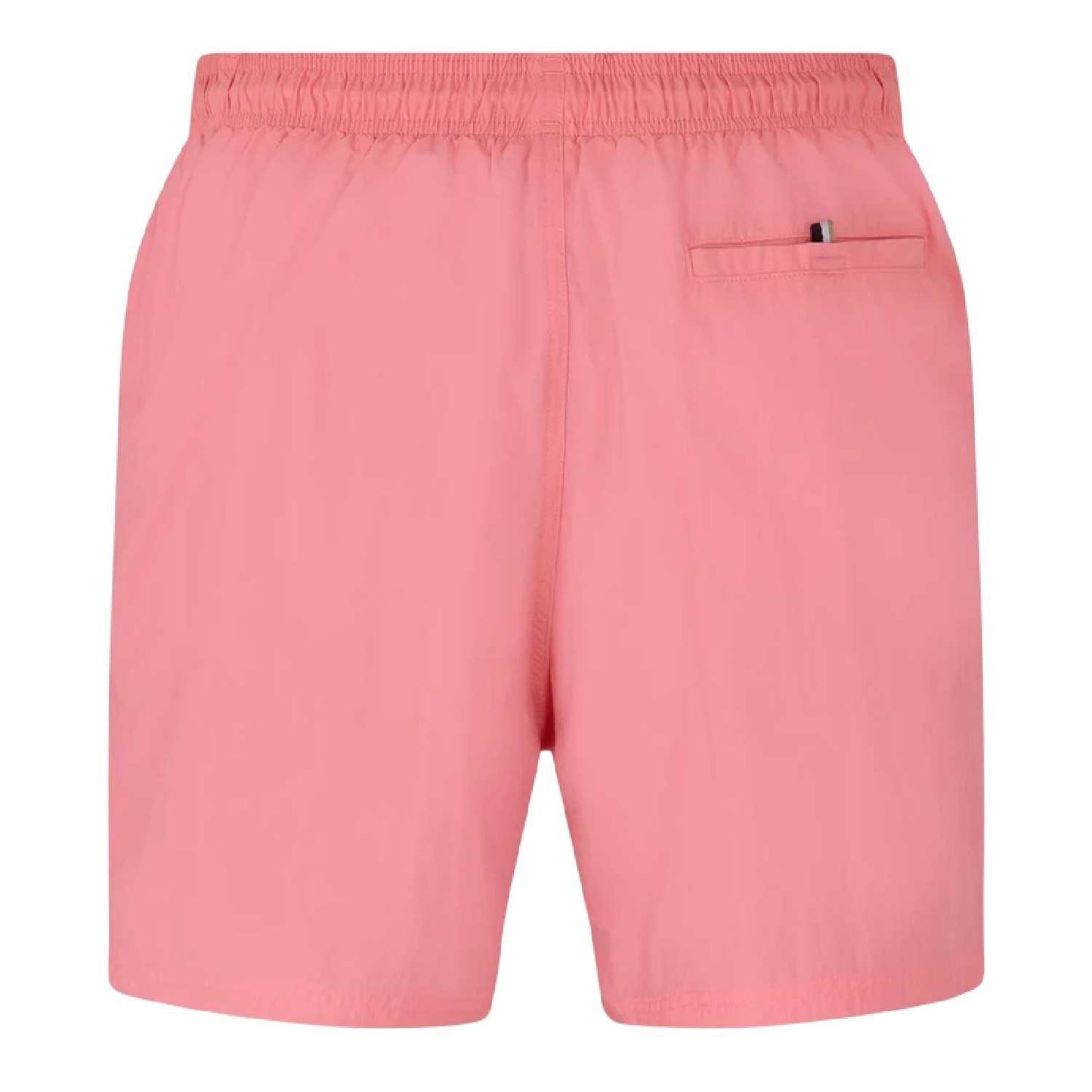 Light Pink - Back - Boss Mens Logo Swim Shorts
