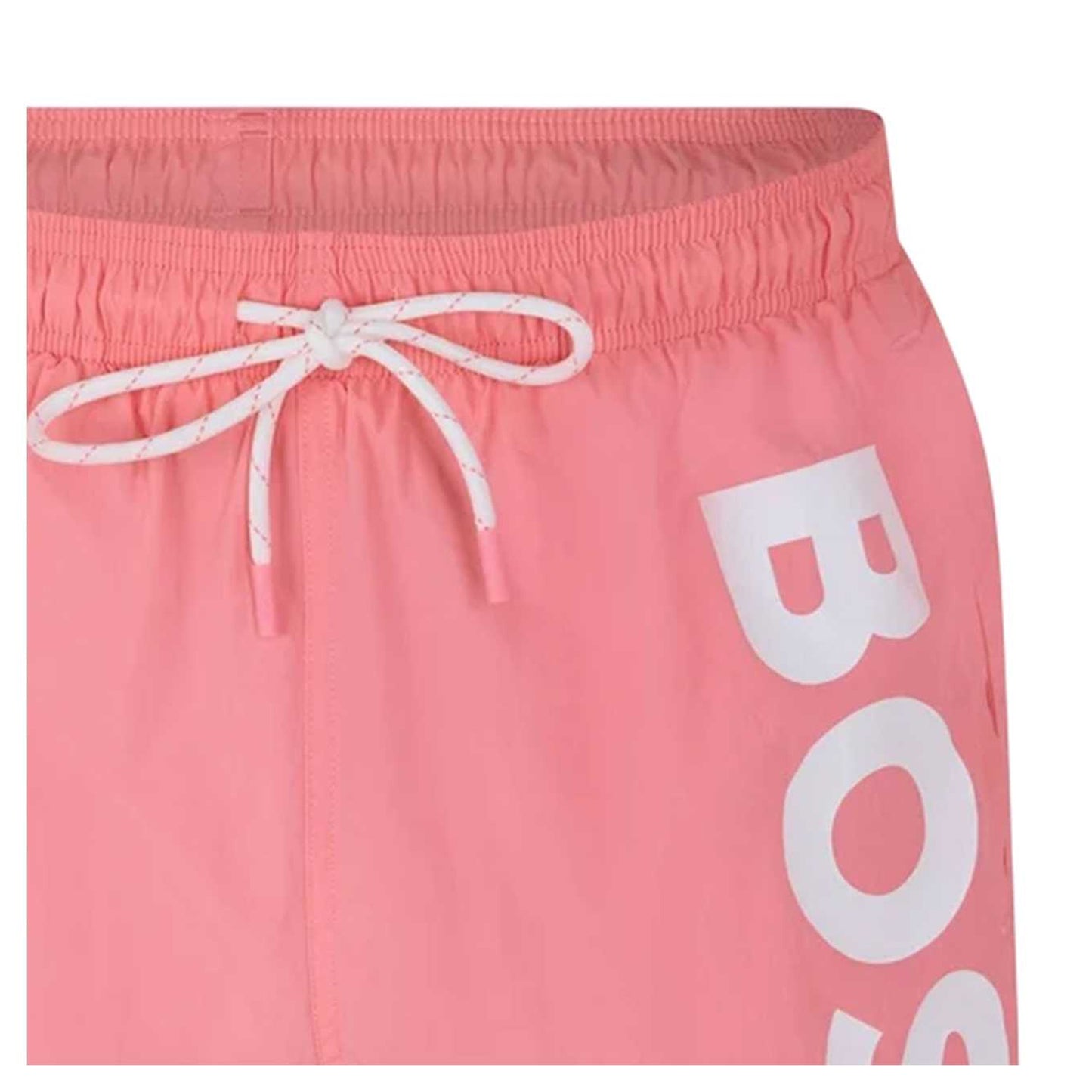 Light Pink - Side - Boss Mens Logo Swim Shorts