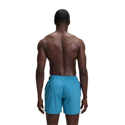 Turquoise-Aqua - Back - Boss Mens Logo Swim Shorts