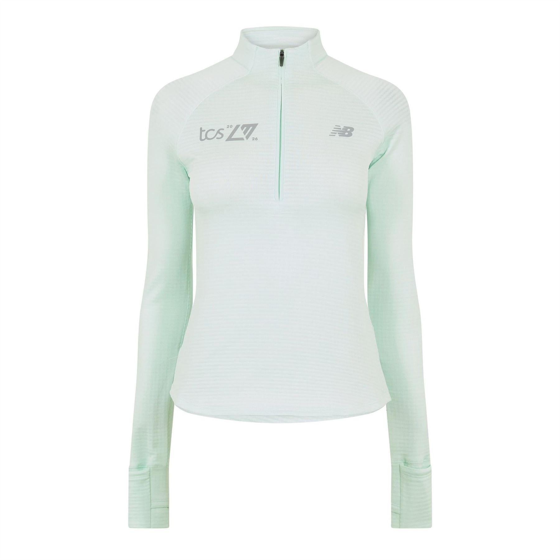 Cosmic Blue - Front - New Balance Womens-Ladies London Edition Half Zip Jacket