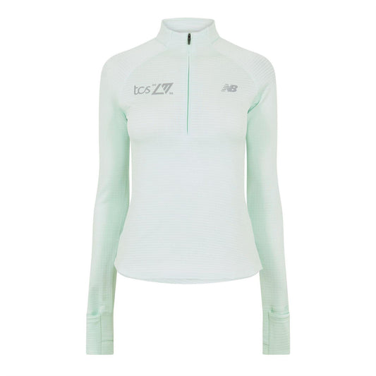 Cosmic Blue - Front - New Balance Womens-Ladies London Edition Half Zip Jacket