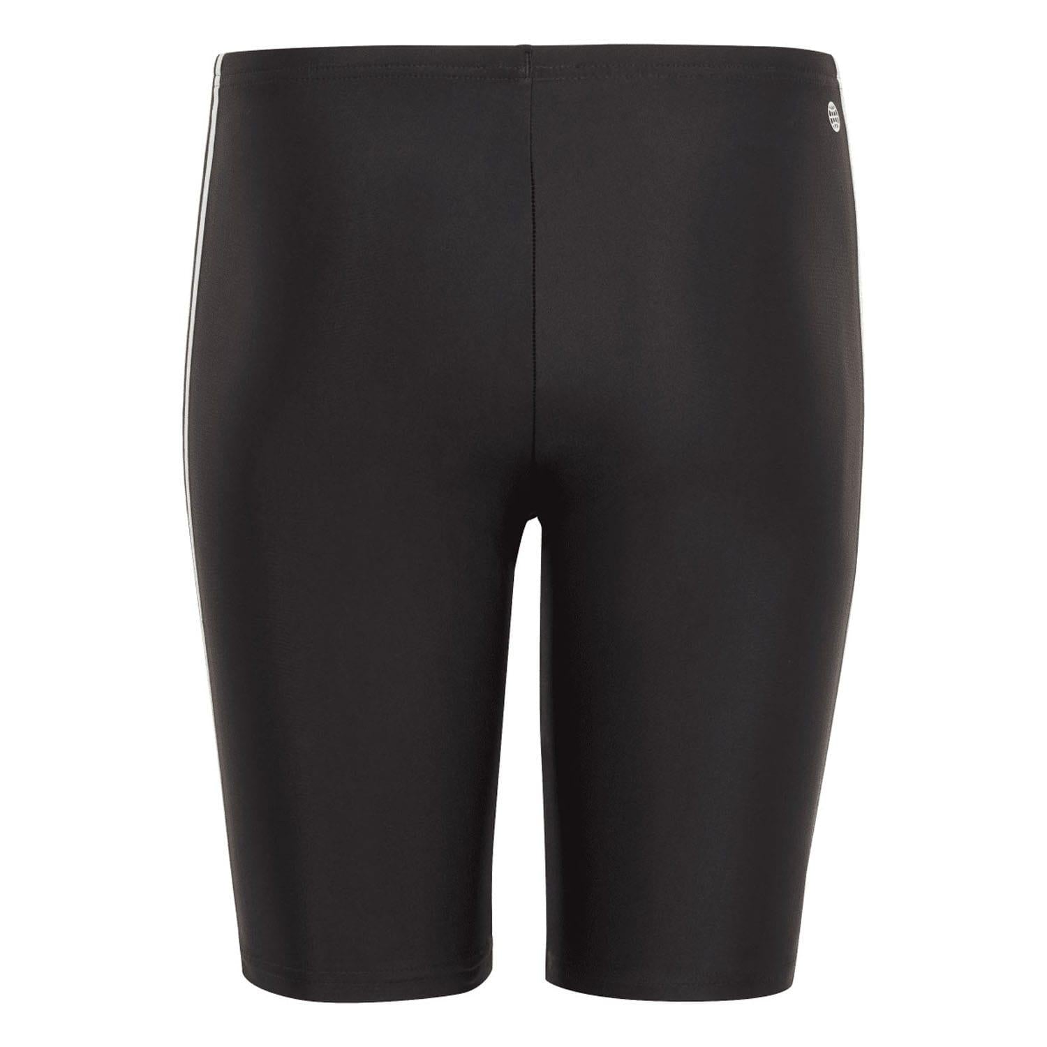 Black - Back - Adidas Boys Classic 3 Stripes Swim Shorts