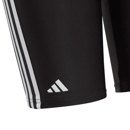 Black - Side - Adidas Boys Classic 3 Stripes Swim Shorts