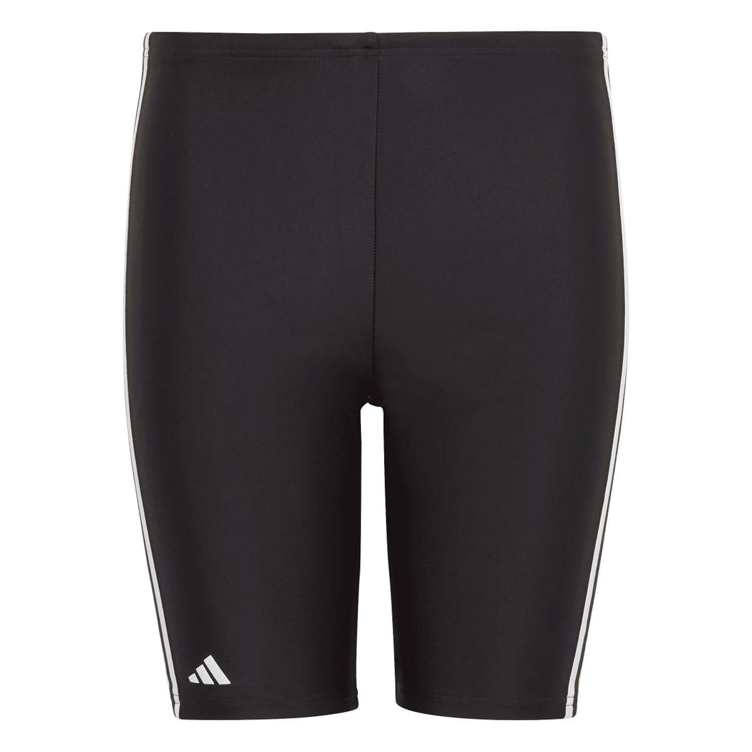 Black - Front - Adidas Boys Classic 3 Stripes Swim Shorts