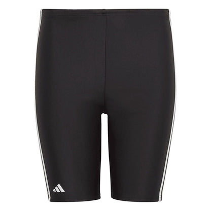 Black - Front - Adidas Boys Classic 3 Stripes Swim Shorts