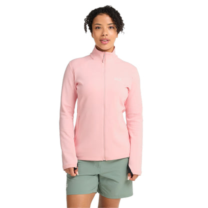 Pink - Side - Jack Wolfskin Womens-Ladies Astrotrail Full Zip Fleece