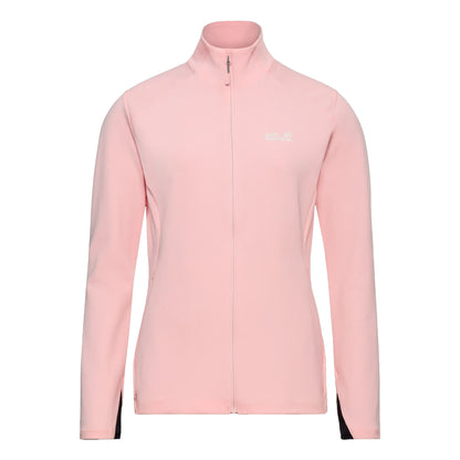 Pink - Front - Jack Wolfskin Womens-Ladies Astrotrail Full Zip Fleece