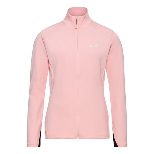 Pink - Front - Jack Wolfskin Womens-Ladies Astrotrail Full Zip Fleece
