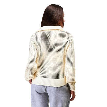 Coconut White - Pack Shot - Sweaty Betty Womens-Ladies Tides High Jumper