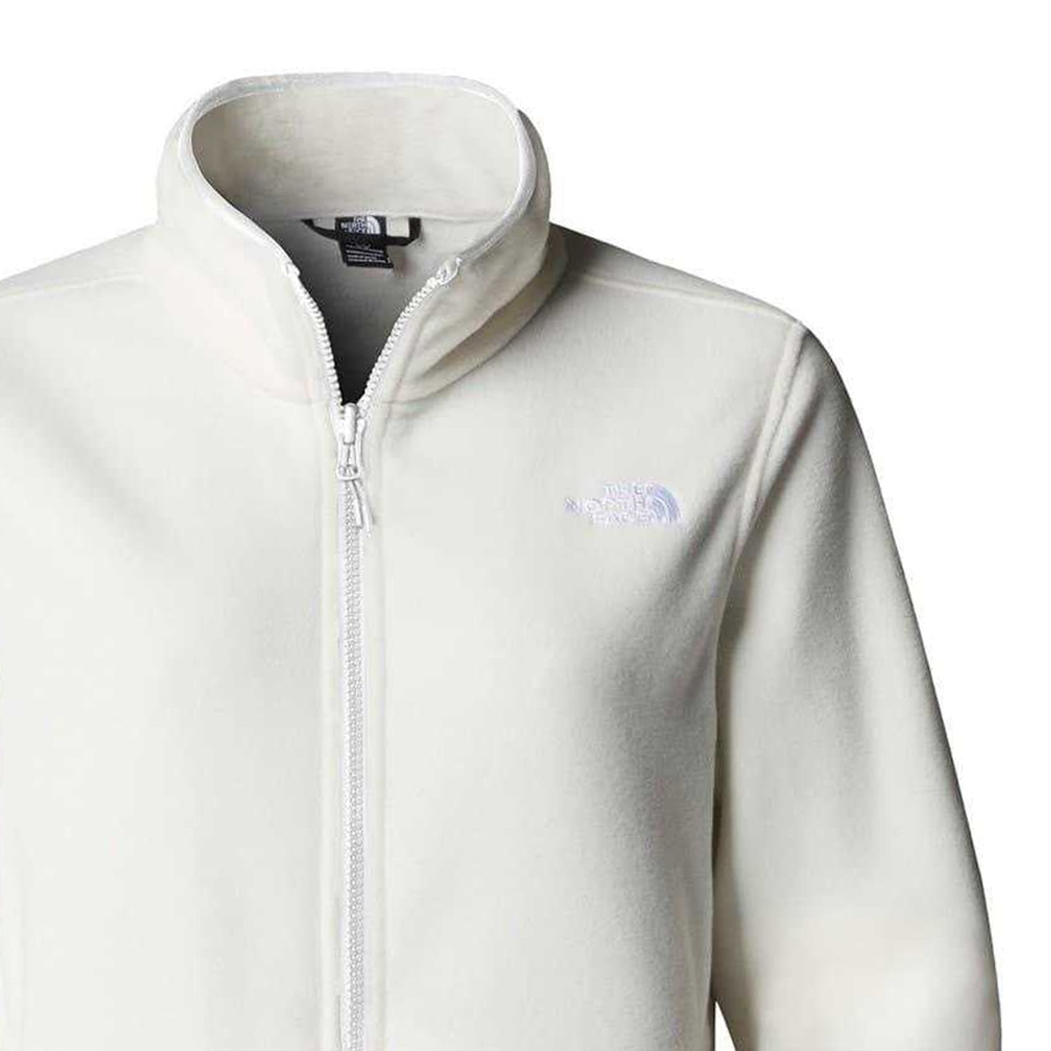 White - Side - The North Face Womens-Ladies 100 Glacier Fleece Jacket