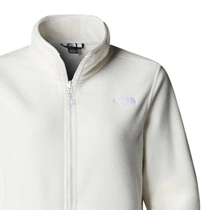 White - Side - The North Face Womens-Ladies 100 Glacier Fleece Jacket